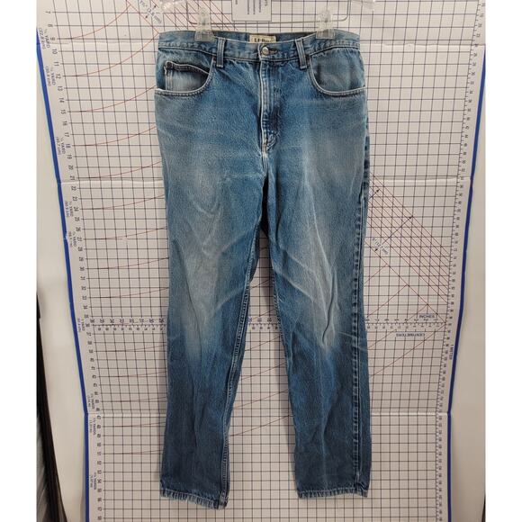 L.L. Bean Vintage Y2K Blue Denim Jeans Men’s Classic Fit Straight - Picture 5 of 15